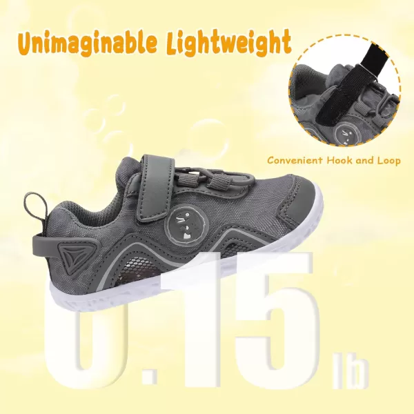 LeIsfIt Toddler Shoes Boys Girls Sneakers Kids Barefoot Walking Shoes Lightweight Mesh Tennis Shoes