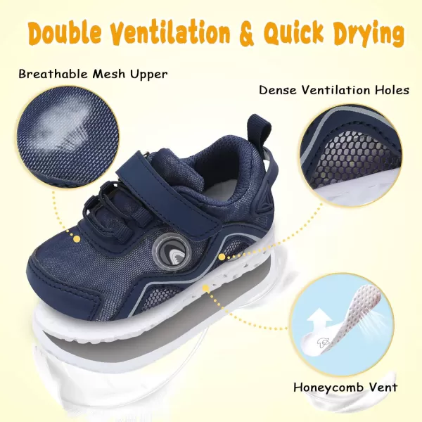 LeIsfIt Toddler Shoes Boys Girls Sneakers Kids Barefoot Walking Shoes Lightweight Mesh Tennis Shoes
