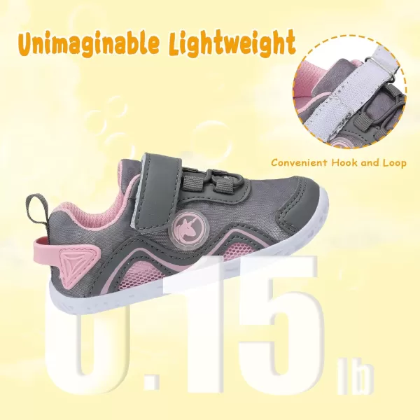 LeIsfIt Toddler Shoes Boys Girls Sneakers Kids Barefoot Walking Shoes Lightweight Mesh Tennis Shoes