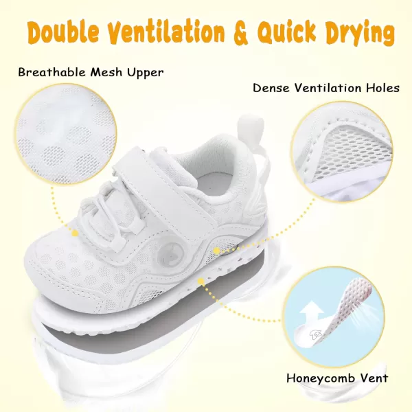 LeIsfIt Toddler Shoes Boys Girls Sneakers Kids Barefoot Walking Shoes Lightweight Mesh Tennis Shoes