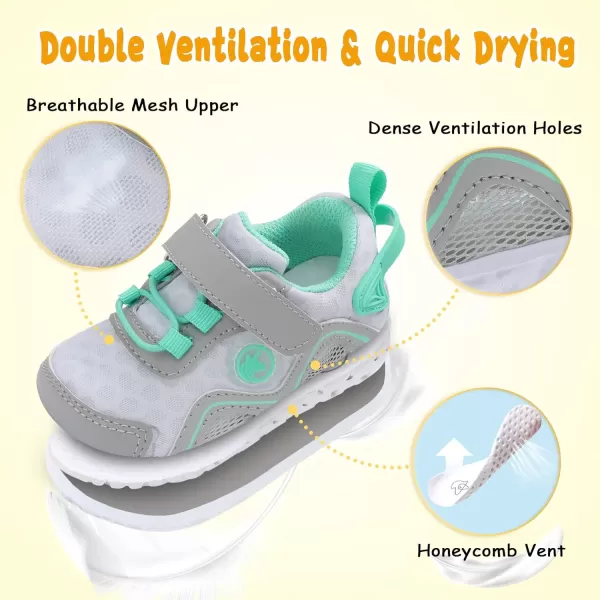 LeIsfIt Toddler Shoes Boys Girls Sneakers Kids Barefoot Walking Shoes Lightweight Mesh Tennis Shoes