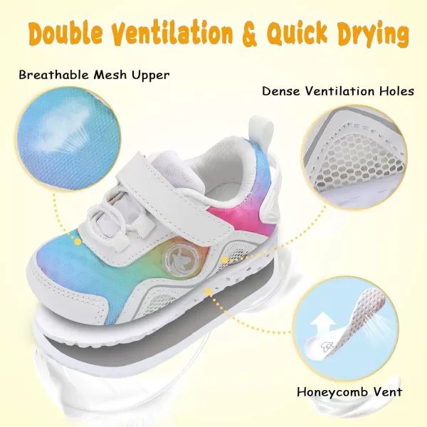 LeIsfIt Toddler Shoes Boys Girls Sneakers Kids Barefoot Walking Shoes Lightweight Mesh Tennis Shoes