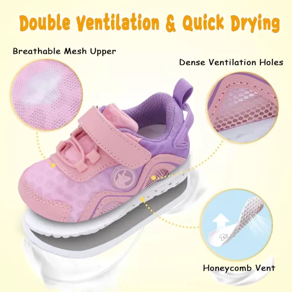 LeIsfIt Toddler Shoes Boys Girls Sneakers Kids Barefoot Walking Shoes Lightweight Mesh Tennis Shoes