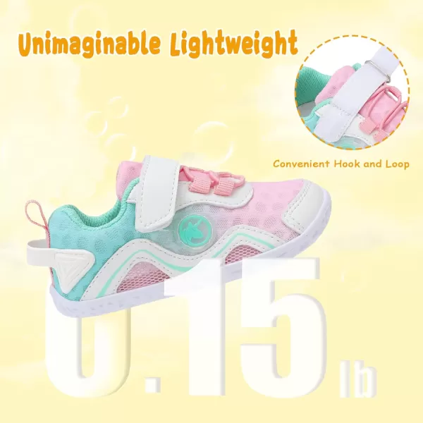 LeIsfIt Toddler Shoes Boys Girls Sneakers Kids Barefoot Walking Shoes Lightweight Mesh Tennis Shoes