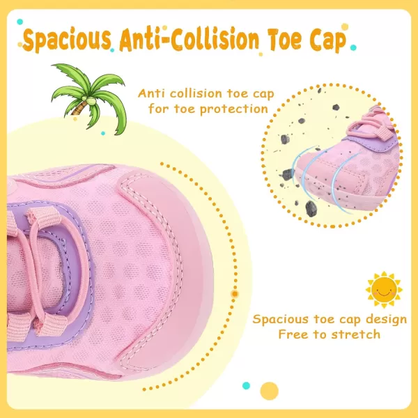 LeIsfIt Toddler Shoes Boys Girls Sneakers Kids Barefoot Walking Shoes Lightweight Mesh Tennis Shoes