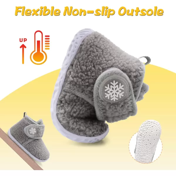 LeIsfIt Toddler Slippers Boys Girls House Slippers Kids Winter Boots Warm Lightweight House Shoes with Non-Slip Sole
