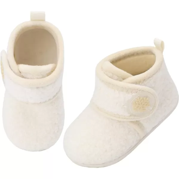 LeIsfIt Toddler Slippers Boys Girls House Slippers Kids Winter Boots Warm Lightweight House Shoes with Non-Slip Sole