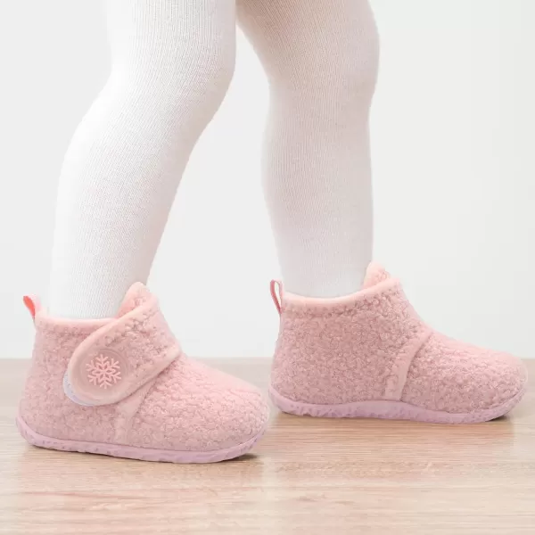 LeIsfIt Toddler Slippers Boys Girls House Slippers Kids Winter Boots Warm Lightweight House Shoes with Non-Slip Sole