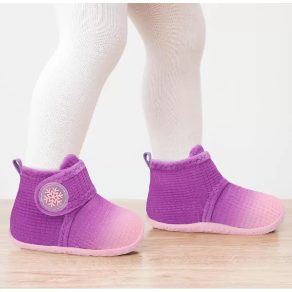LeIsfIt Toddler Slippers Boys Girls House Slippers Kids Winter Boots Warm Lightweight House Shoes with Non-Slip Sole