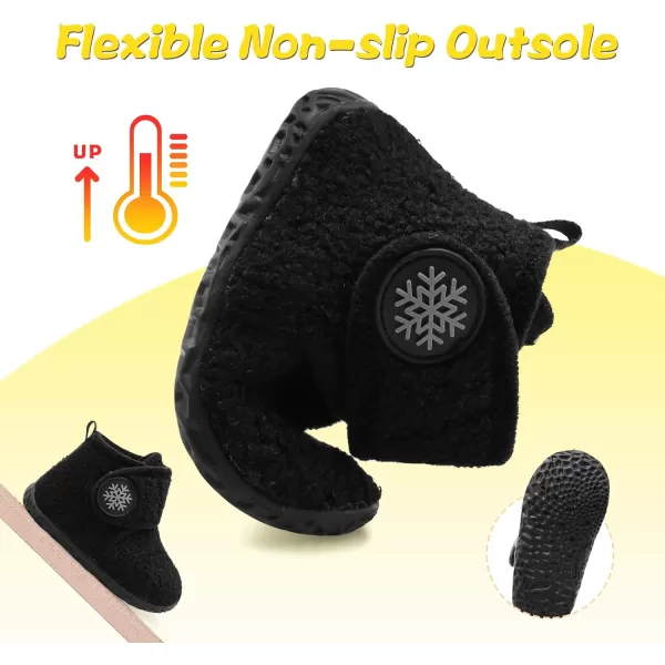 LeIsfIt Toddler Slippers Boys Girls House Slippers Kids Winter Boots Warm Lightweight House Shoes with Non-Slip Sole
