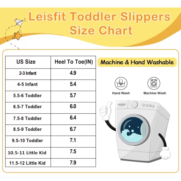 LeIsfIt Toddler Slippers Boys Girls House Slippers Kids Winter Boots Warm Lightweight House Shoes with Non-Slip Sole