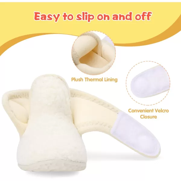 LeIsfIt Toddler Slippers Boys Girls House Slippers Kids Winter Boots Warm Lightweight House Shoes with Non-Slip Sole