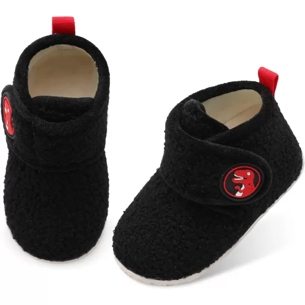 LeIsfIt Toddler Slippers Boys Girls House Slippers Kids Winter Boots Warm Lightweight House Shoes with Non-Slip Sole