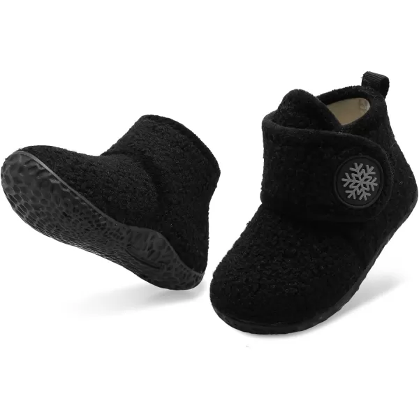 LeIsfIt Toddler Slippers Boys Girls House Slippers Kids Winter Boots Warm Lightweight House Shoes with Non-Slip Sole