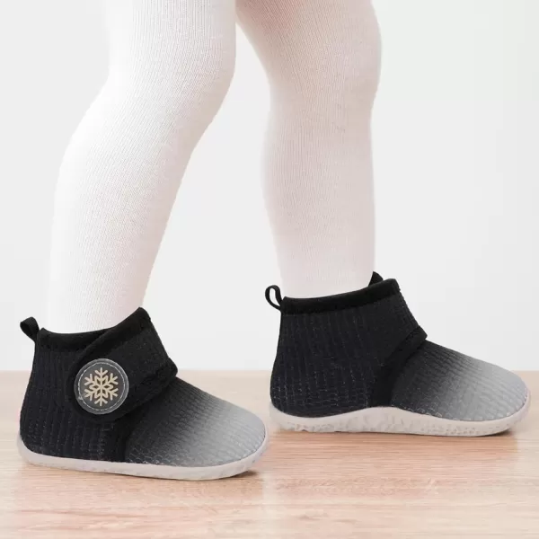 LeIsfIt Toddler Slippers Boys Girls House Slippers Kids Winter Boots Warm Lightweight House Shoes with Non-Slip Sole