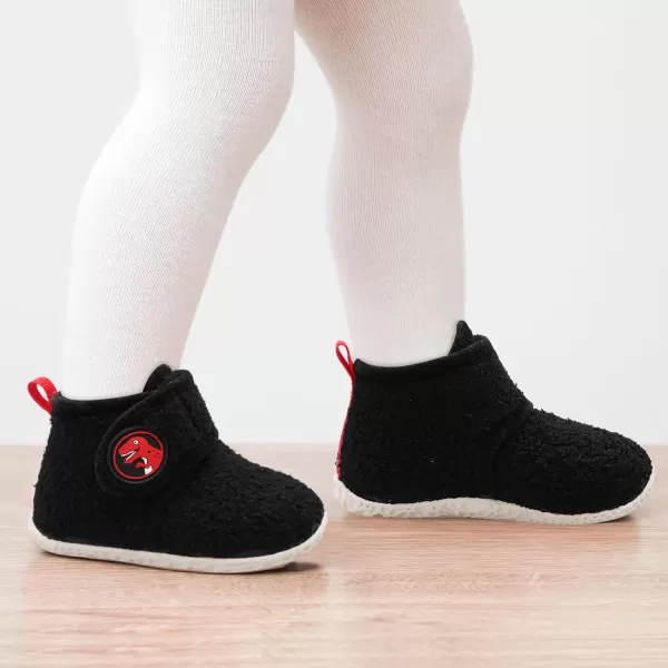 LeIsfIt Toddler Slippers Boys Girls House Slippers Kids Winter Boots Warm Lightweight House Shoes with Non-Slip Sole