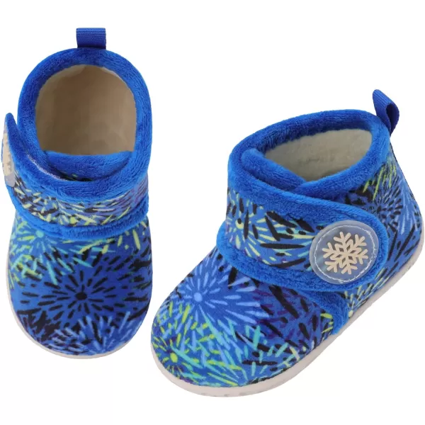LeIsfIt Toddler Slippers Boys Girls House Slippers Kids Winter Boots Warm Lightweight House Shoes with Non-Slip Sole