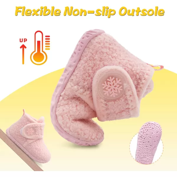 LeIsfIt Toddler Slippers Boys Girls House Slippers Kids Winter Boots Warm Lightweight House Shoes with Non-Slip Sole
