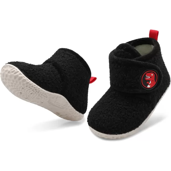 LeIsfIt Toddler Slippers Boys Girls House Slippers Kids Winter Boots Warm Lightweight House Shoes with Non-Slip Sole