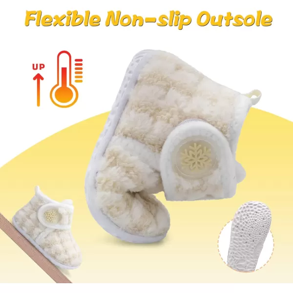 LeIsfIt Toddler Slippers Boys Girls House Slippers Kids Winter Boots Warm Lightweight House Shoes with Non-Slip Sole