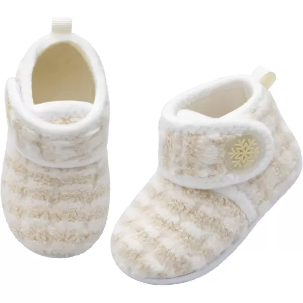 LeIsfIt Toddler Slippers Boys Girls House Slippers Kids Winter Boots Warm Lightweight House Shoes with Non-Slip Sole