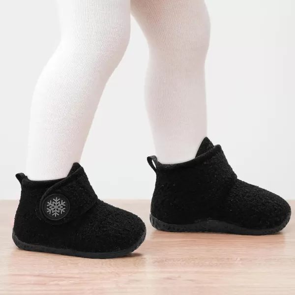 LeIsfIt Toddler Slippers Boys Girls House Slippers Kids Winter Boots Warm Lightweight House Shoes with Non-Slip Sole