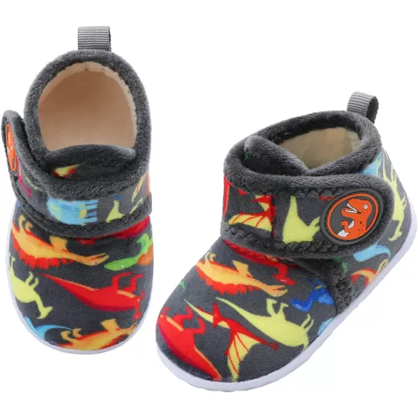LeIsfIt Toddler Slippers Boys Girls House Slippers Kids Winter Boots Warm Lightweight House Shoes with Non-Slip Sole
