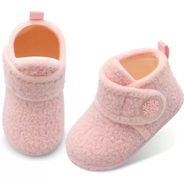 LeIsfIt Toddler Slippers Boys Girls House Slippers Kids Winter Boots Warm Lightweight House Shoes with Non-Slip Sole
