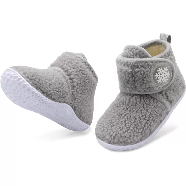 LeIsfIt Toddler Slippers Boys Girls House Slippers Kids Winter Boots Warm Lightweight House Shoes with Non-Slip Sole