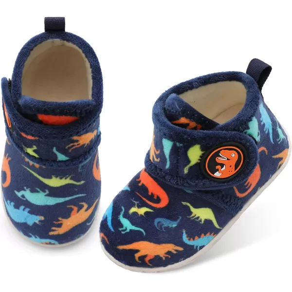 LeIsfIt Toddler Slippers Boys Girls House Slippers Kids Winter Boots Warm Lightweight House Shoes with Non-Slip Sole