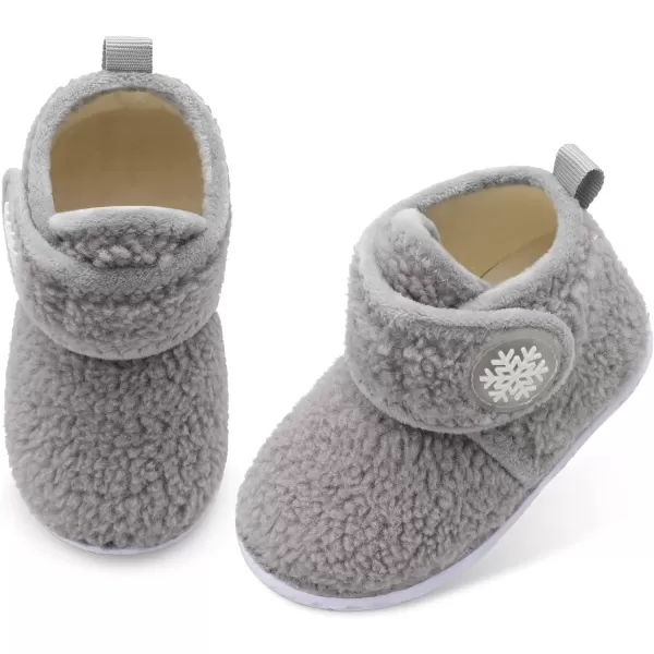 LeIsfIt Toddler Slippers Boys Girls House Slippers Kids Winter Boots Warm Lightweight House Shoes with Non-Slip Sole