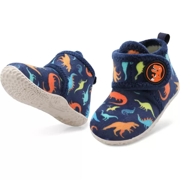 LeIsfIt Toddler Slippers Boys Girls House Slippers Kids Winter Boots Warm Lightweight House Shoes with Non-Slip Sole