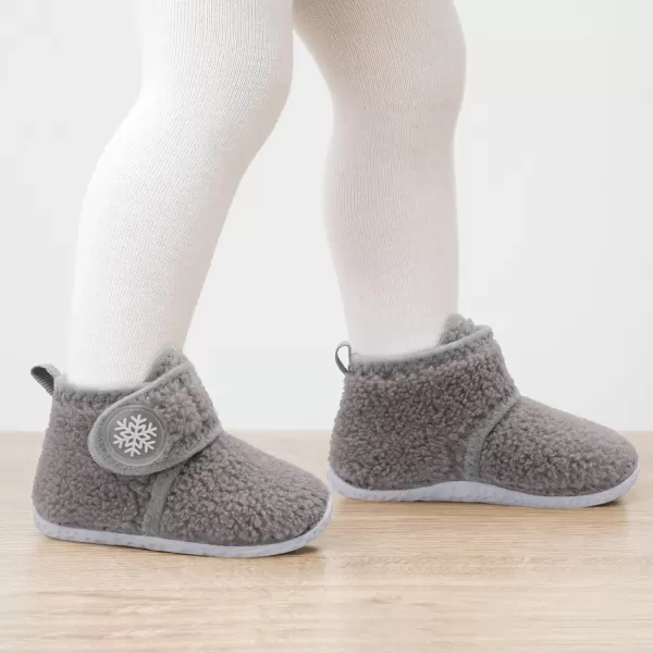 LeIsfIt Toddler Slippers Boys Girls House Slippers Kids Winter Boots Warm Lightweight House Shoes with Non-Slip Sole