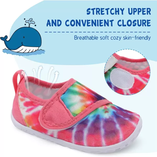 LeIsfIt Toddler Water Shoes Boys Girls Aqua Socks Kids Breathable Swim Shoes Non-Slip Barefoot Beach Shoes
