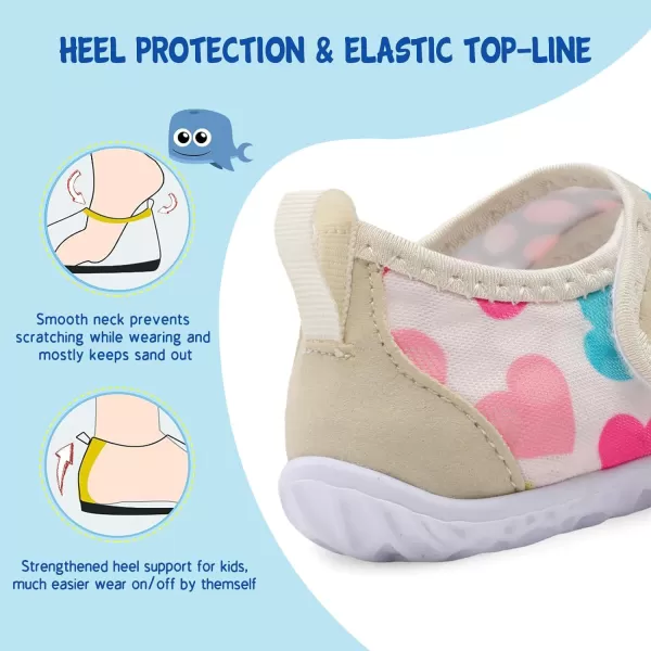 LeIsfIt Toddler Water Shoes Boys Girls Aqua Socks Kids Breathable Swim Shoes Non-Slip Barefoot Beach Shoes