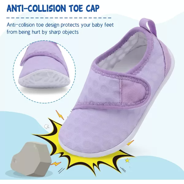 LeIsfIt Toddler Water Shoes Boys Girls Aqua Socks Kids Breathable Swim Shoes Non-Slip Barefoot Beach Shoes