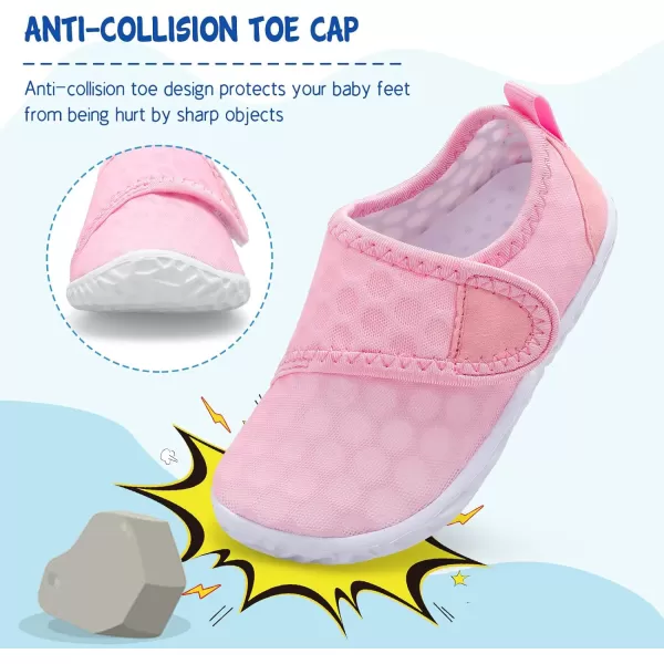 LeIsfIt Toddler Water Shoes Boys Girls Aqua Socks Kids Breathable Swim Shoes Non-Slip Barefoot Beach Shoes