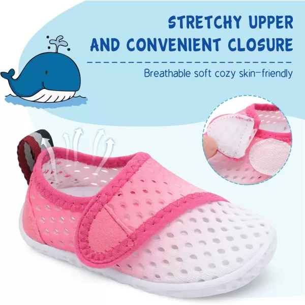 LeIsfIt Toddler Water Shoes Boys Girls Aqua Socks Kids Breathable Swim Shoes Non-Slip Barefoot Beach Shoes