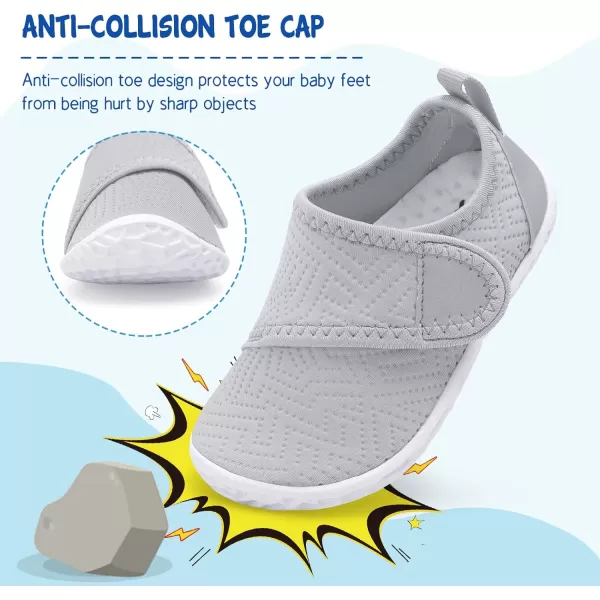 LeIsfIt Toddler Water Shoes Boys Girls Aqua Socks Kids Breathable Swim Shoes Non-Slip Barefoot Beach Shoes