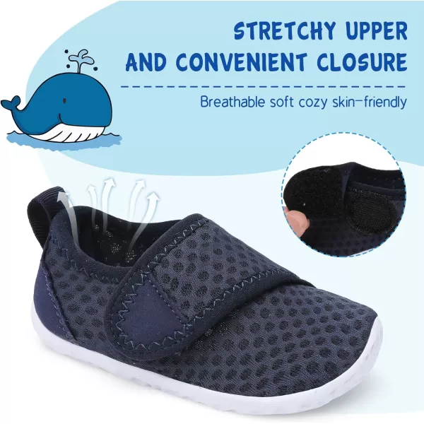 LeIsfIt Toddler Water Shoes Boys Girls Aqua Socks Kids Breathable Swim Shoes Non-Slip Barefoot Beach Shoes