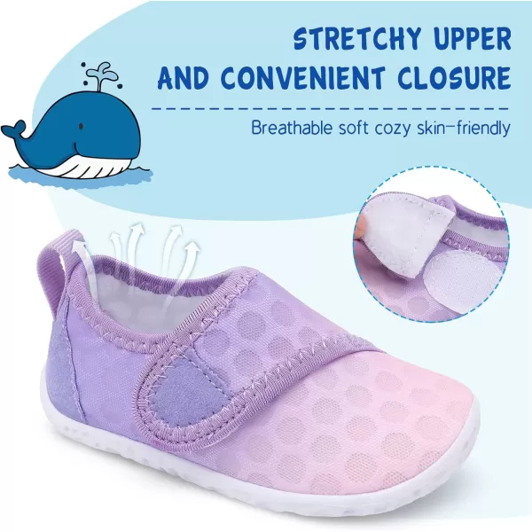 LeIsfIt Toddler Water Shoes Boys Girls Aqua Socks Kids Breathable Swim Shoes Non-Slip Barefoot Beach Shoes