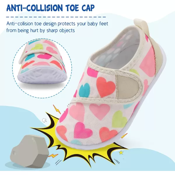 LeIsfIt Toddler Water Shoes Boys Girls Aqua Socks Kids Breathable Swim Shoes Non-Slip Barefoot Beach Shoes