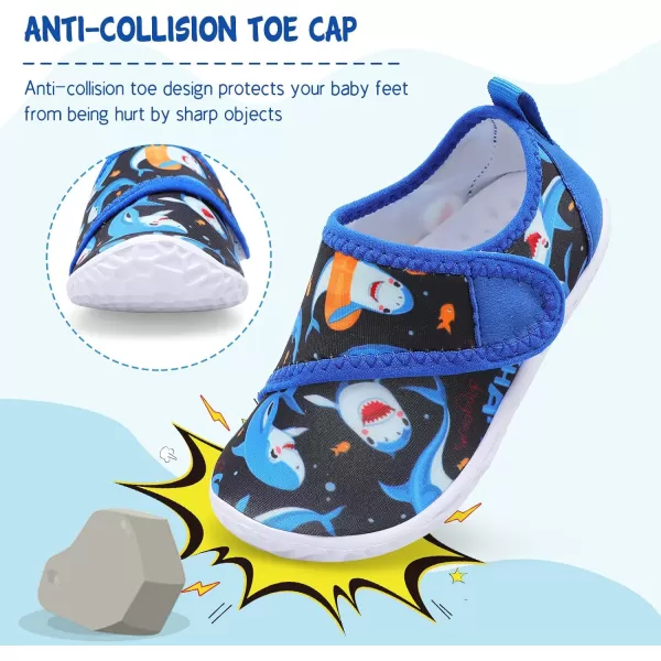 LeIsfIt Toddler Water Shoes Boys Girls Aqua Socks Kids Breathable Swim Shoes Non-Slip Barefoot Beach Shoes