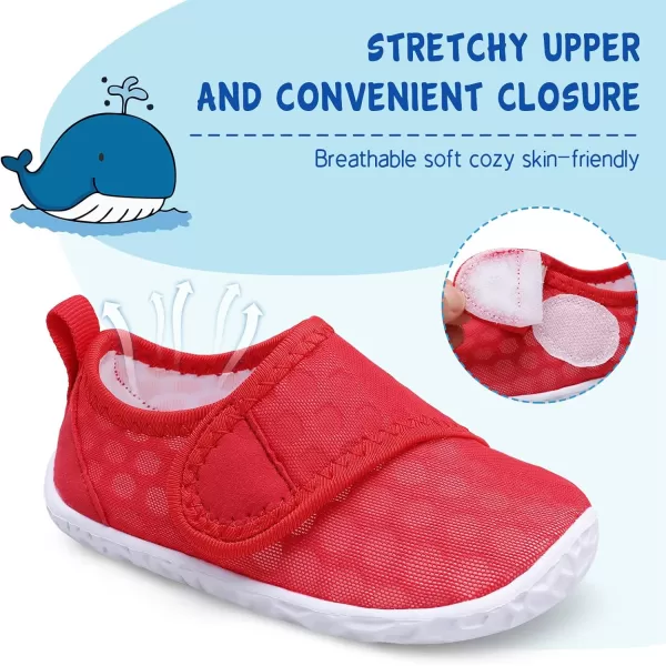 LeIsfIt Toddler Water Shoes Boys Girls Aqua Socks Kids Breathable Swim Shoes Non-Slip Barefoot Beach Shoes