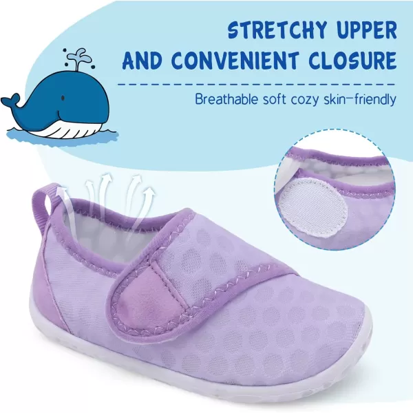 LeIsfIt Toddler Water Shoes Boys Girls Aqua Socks Kids Breathable Swim Shoes Non-Slip Barefoot Beach Shoes