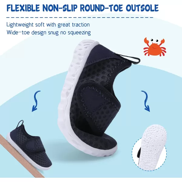 LeIsfIt Toddler Water Shoes Boys Girls Aqua Socks Kids Breathable Swim Shoes Non-Slip Barefoot Beach Shoes