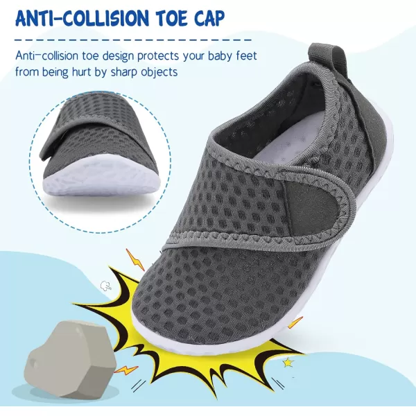 LeIsfIt Toddler Water Shoes Boys Girls Aqua Socks Kids Breathable Swim Shoes Non-Slip Barefoot Beach Shoes