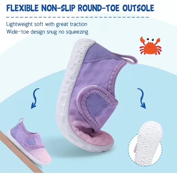 LeIsfIt Toddler Water Shoes Boys Girls Aqua Socks Kids Breathable Swim Shoes Non-Slip Barefoot Beach Shoes