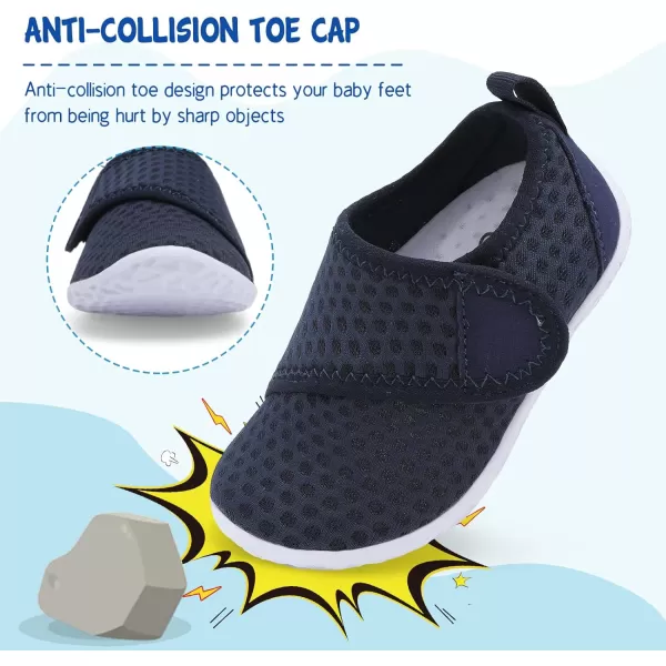 LeIsfIt Toddler Water Shoes Boys Girls Aqua Socks Kids Breathable Swim Shoes Non-Slip Barefoot Beach Shoes