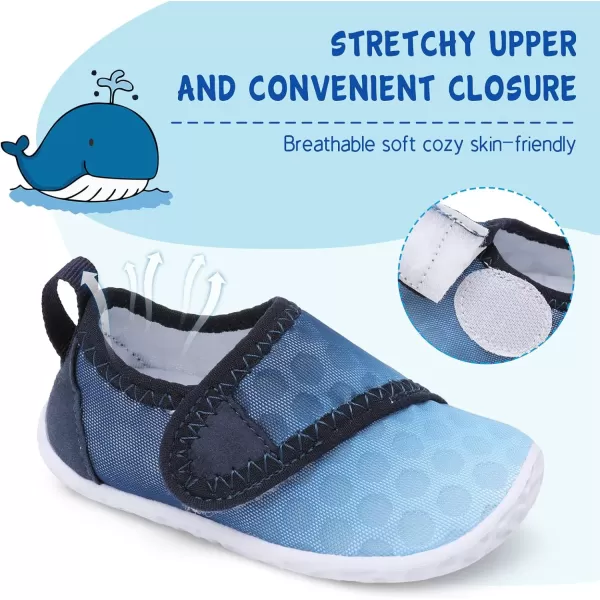 LeIsfIt Toddler Water Shoes Boys Girls Aqua Socks Kids Breathable Swim Shoes Non-Slip Barefoot Beach Shoes